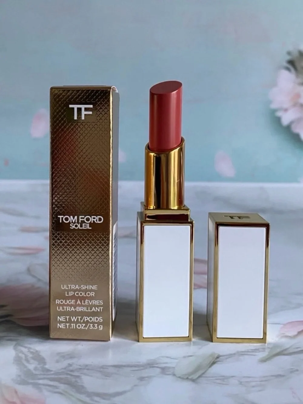 Tom Ford Soleil Ultra Shine Lipstick Lip Color # 108 La Notte NIB 0.11oz/3.3g